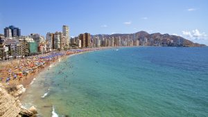 Været i januar 2025 i Benidorm, Spania