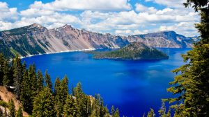 Været i juli 2025 i Crater Lake National Park, Oregon