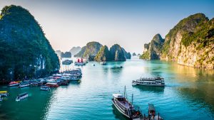 Været i juli 2015 i Halong Bay, Vietnam