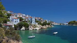 Klimaet i Skiathos, Hellas