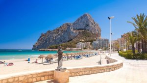 Været i april 2025 i Calpe, Spania