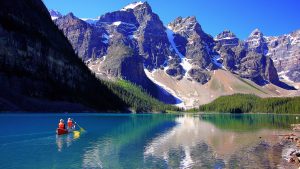 Været i februar 2019 i Rocky Mountains, Canada