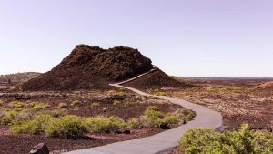 Været i august 2025 i Craters of The Moon National Monument, Idaho