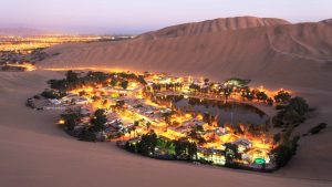 Været i januar 2025 i Huacachina, Peru