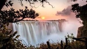 Været i juli 2016 i Victoria Falls, Zimbabwe