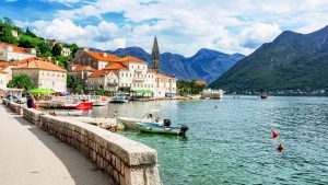 Været i august 2025 i Perast, Montenegro