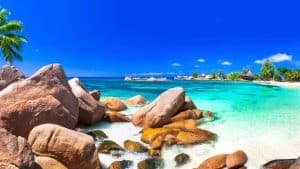 Været i august 2025 i Praslin, Seychellene