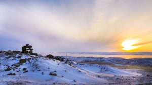 Været i desember 2025 i Nunavut, Canada