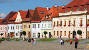 Været i oktober 2025 i Bardejov, Slovakia